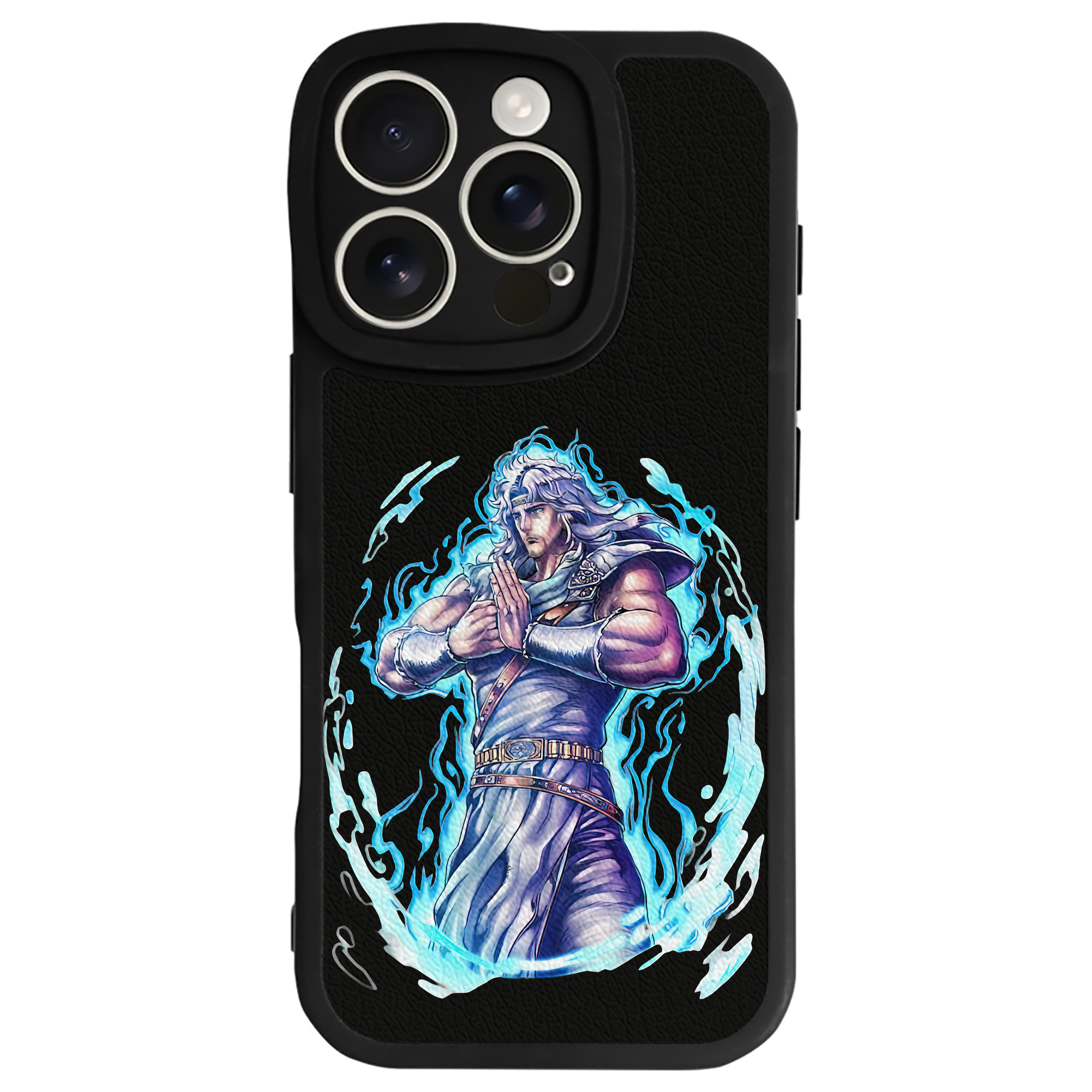 （画像用） 北斗の拳 Fist of the North Star 【iPhone 16シリーズ対応】シリコンスマホケース（レザー調） 材質：シリコン